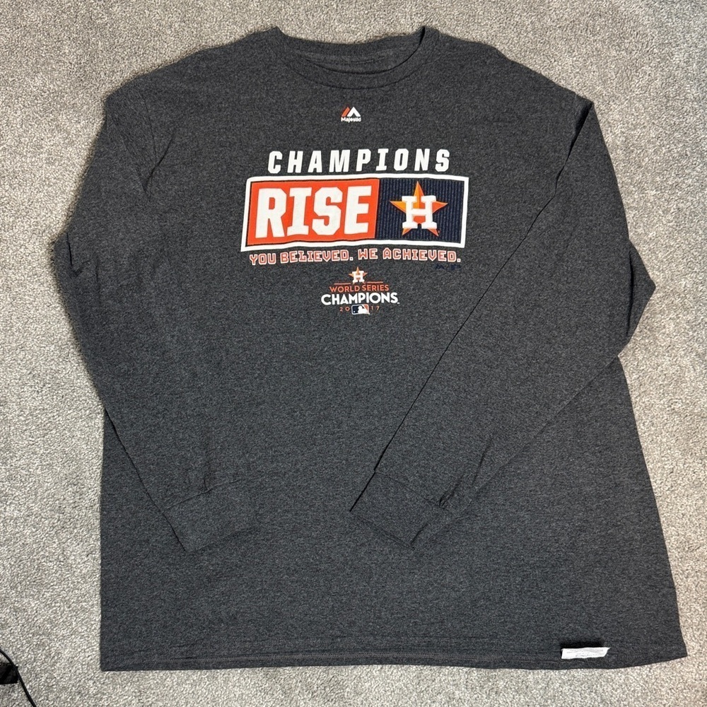 Majestic Gray Champions Rise Long Sleeve Shirt 2017